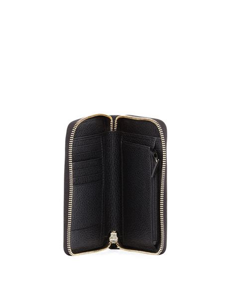 gucci swing mini|Gucci Swing Leather Mini Zip Around Wallet, Black.